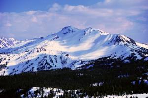 Mammoth Mountain Ski Area rises above the resort town of Mammoth Lakes, Calif. (file photo: MMSA)