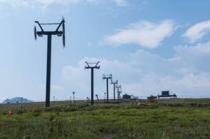 Towers are already in place for Squaw's new Big Blue Express six-pack chairlift (photo: Matt Palmer)