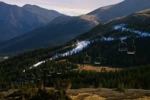 Loveland Ski Area has a 1,000 vertical-foot run ready to greet anxious early season Colorado skiers and riders when it opens on Tuesday. (photo: Loveland Ski Area)