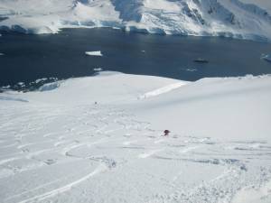 Skiing at Chiriguano Bay, Brabant Island, Antarctica (photo: FTO/Tony Crocker)