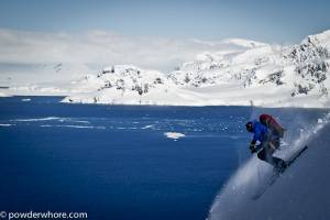 Chris Davenport in Antarctica (photo: Noah Howell/powderwhore.com)