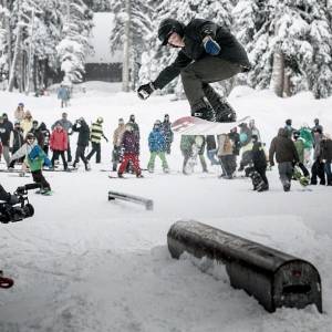 Jibbers were out in full force at Brighton on Saturday (photo courtesy: Brighton Resort)