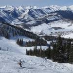 A rebound in snowfall resulted in a rebound in skier visits across the U.S. in 2012-13. (photo: Rob Pennie; location: Crested Butte Mountain Resort, Colo.)