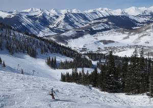 A rebound in snowfall resulted in a rebound in skier visits across the U.S. in 2012-13. (photo: Rob Pennie; location: Crested Butte Mountain Resort, Colo.)