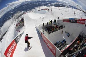 Saturday's Halfpipe at the 2013 Burton European Open in Laax, Switzerland. (photo: Laemmerhirt/TTR)