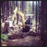 Work is already underway on Whitefish Mountain's new "Overflow" trail. (photo: Whitefish Mountain Resort)