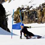 Mikaela Shiffrin trains this month at Mammoth Mountain in California. (photo: Mammoth Mountain)