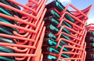 Lift chairs sit stacked and ready to expand Mt. Spokane's ski terrain. (photo: MS2000)