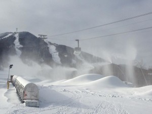 Jay Peak's Interstate slope sits directly beneath the Vermont resort's iconic Aerial Tramway. (file photo: Jay Peak Resort)