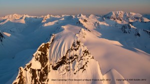 Dean Cummings' first descent of Mount Francis in Alaska (photo: H2O Guides)