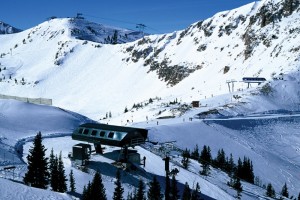 Alta (foreground) and Snowbird ski resorts in Utah (photo courtesy: Alta and Snowbird)