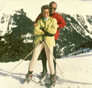 Taos Ski Valley founders Ernie and Rhoda Blake (photo: TSV)