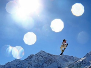 Sage Kotsenburg of Park City, Utah competes in the Snowboard Men's Slopestyle Final during day 2 of the Sochi 2014 Winter Olympics at Rosa Khutor Extreme Park. (photo: Sochi2014)