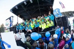 A crowd of thousands turned Center Village into a giant pep rally for the U.S. Ski Team in Copper Mountain, Colo. on Saturday. (photo: USSA)