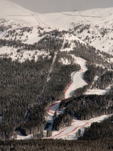 The World Cup women's downhill course in Lake Louise (photo: U.S. Ski Team/Tom Kelly)