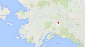 The site of Saturday's fatal avalanche in Alaska's Rainbow Mountains that killed a 35-year-old backcountry skier. (image: Google)