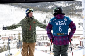 Newly named U.S. Freeskiing team member Devin Logan, of W. Dover, Vt., trains this week at the Sprint Grand Prix at Copper Mountain ski resort in Colorado. (photo: Sarah Brunson/U.S. Freeskiing)