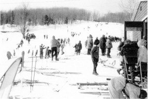 Mt. Eustis in its heyday. (photo courtesy New England Ski Museum)