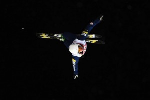 Alex Bowen compete in the FIS Freestyle Ski World Championships last Thursday in Kreischberg, Austria, taking a silver medal. (photo: Getty Images-Lars Baron/courtesy USST)