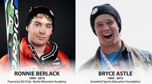 U.S. Ski Team development racers Ronnie Berlack and Bryce Astle were killed on Monday in an avalanche in Soelden, Austria. (image: USST)