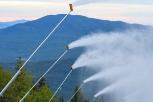 Maine's Sunday River ski resort used this morning's cool snap to "blow out the mice." (photo: Sunday River Resort)