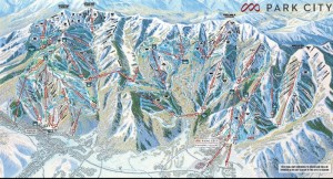 The new combined Park City trail map reveals the largest ski and snowboard resort in the U.S. (image: Vail Resorts)