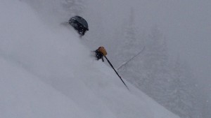In a state that averages 500 inches of snowfall a year, 41% of average can still be pretty darned good! (FTO file photo: Bob Dwore; Skier: Marc Guido; Location: Alta, UT; Date: 4/14/2015)