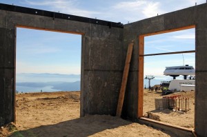 Schweitzer's new summit lodge, currently under construction and scheduled for completion in time for the 2016-17 ski season, promises beautiful views. (photo: Schweitzer Mountain Resort)