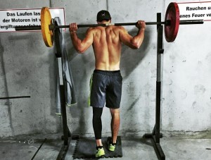 U.S. alpine ski racer Tommy Biesemeyer works out in a gym, but he's realized that physical strength isn't the only attribute necessary to recovering from an injury. (photo: USST)