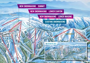 Mt. Hotham's snowmaking upgrades for 2016 (image: Mount Hotham Alpine Resort)