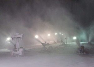 This morning was a snowy one at Wild Mountain, Minn., north of the Twin Cities. (photo: Wild Mountain)