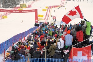 Canadian crowds cheer on their heroes at Lake Louise in 2011. (file photo: Peak Photography/ACA)