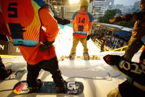 Dropping in at the 2015 Burton Rail Days in Tokyo, Japan. (photo: Burton Snowboards)