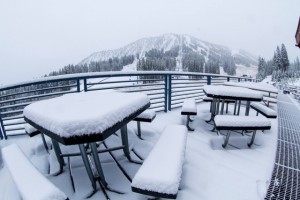 Snow stacks up today at Mt. Rose. (photo: Mt. Rose Ski Tahoe)