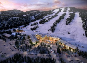 An artist's rendering of Cranmore's Master Plan. (image: Cranmore Mountain Resort)