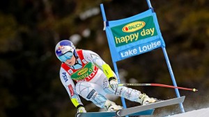 A "Happy Day" indeed for Colorado's Lindsey Vonn, as she goes three for three to sweep a World Cup weekend in Lake Louise. (photo: FIS/Agence Zoom)