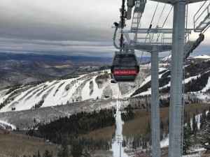 The new Quicksilver Gondola that makes Park City and Canyons one ski resort this winter. (photo: Vail Resorts)