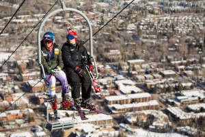 U.S. Ski Team athlete Mikaela Shiffrin rides Aspen's Lift 1A in 2014. (file photo: Jeremy Swanson)