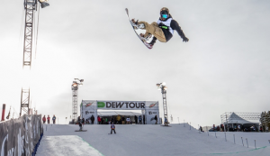 Snowboarder Danny Davis at the 2015 Winter Dew Tour, in Breckenridge, Colo. (photo: George Crosland)