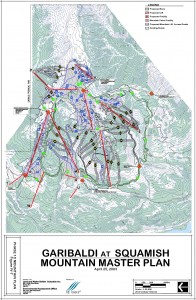 The master plan for Garibaldi at Squamish.