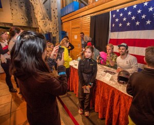 The U.S. Ski Team men met with members of the American Armed Forces and their families last week at the Edelweiss Lodge and Resort in Garmisch-Partenkirchen, Germany. (photo: Travis Ganong)