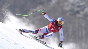 Switzerland's Carlo Janka in Sunday's Jeongseon SG. (photo: FIS/Agence Zoom)