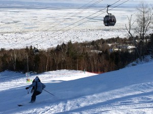 Le Massif de Charlevoix is a 50-minute drive from Québec City and located on the north shore of the St. Lawrence River. The river is 14 miles wide at this point. (Photo: FTO/Martin Griff)