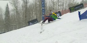 Last week's photo finish in Aspen. (photo: ESPN/X Games)