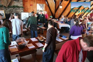 Guests bid on a silent auction during the 15th Annual Childhood Cancer Lifeline fundraiser, held at Pats Peak ski area in New Hampshire in 2015. (file photo: Pats Peak)