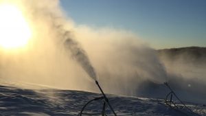 Snowgun Technologies' "sledgehammers" in operation at Jiminy Peak last winter. (file photo: The Fairbank Group)