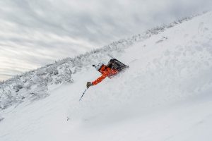 A backcountry skier descends Gulf of Slides on Mt. Washington in New Hampshire. (photo: Granite Backcountry Alliance/Christopher McKay)