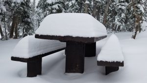 This early snowfall already accumulated in the Uinta Mountains of northern Utah, Sept. 24, 2016. (photo: FTO/Marc Guido)