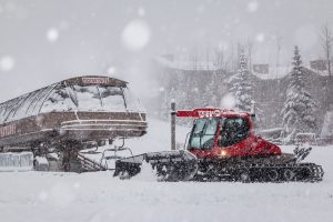 Jackson Hole Mountain Resort staff are hard at work today preparing for a Thursday opening. (photo: JHMR)