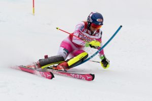 Mikaela Shiffrin races at Killington, Vt. last month. (photo: U.S. Ski Team – Reese Brown)